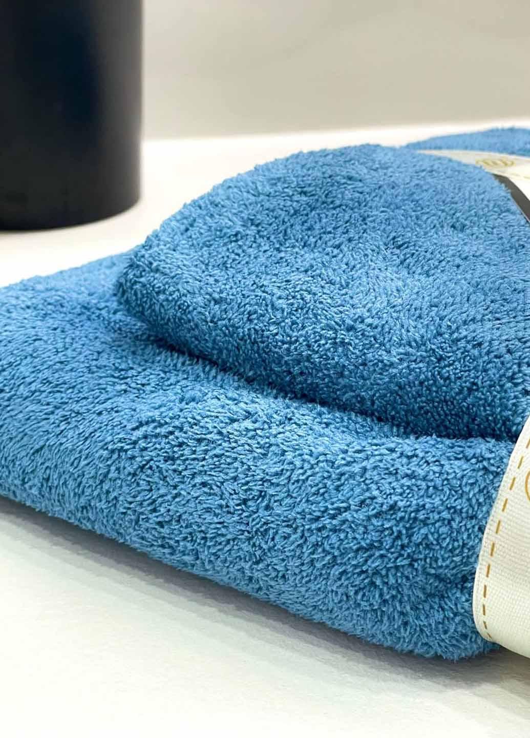 Комплект однотонных полотенец микрофибра 2 шт. (21-5) - фото 2