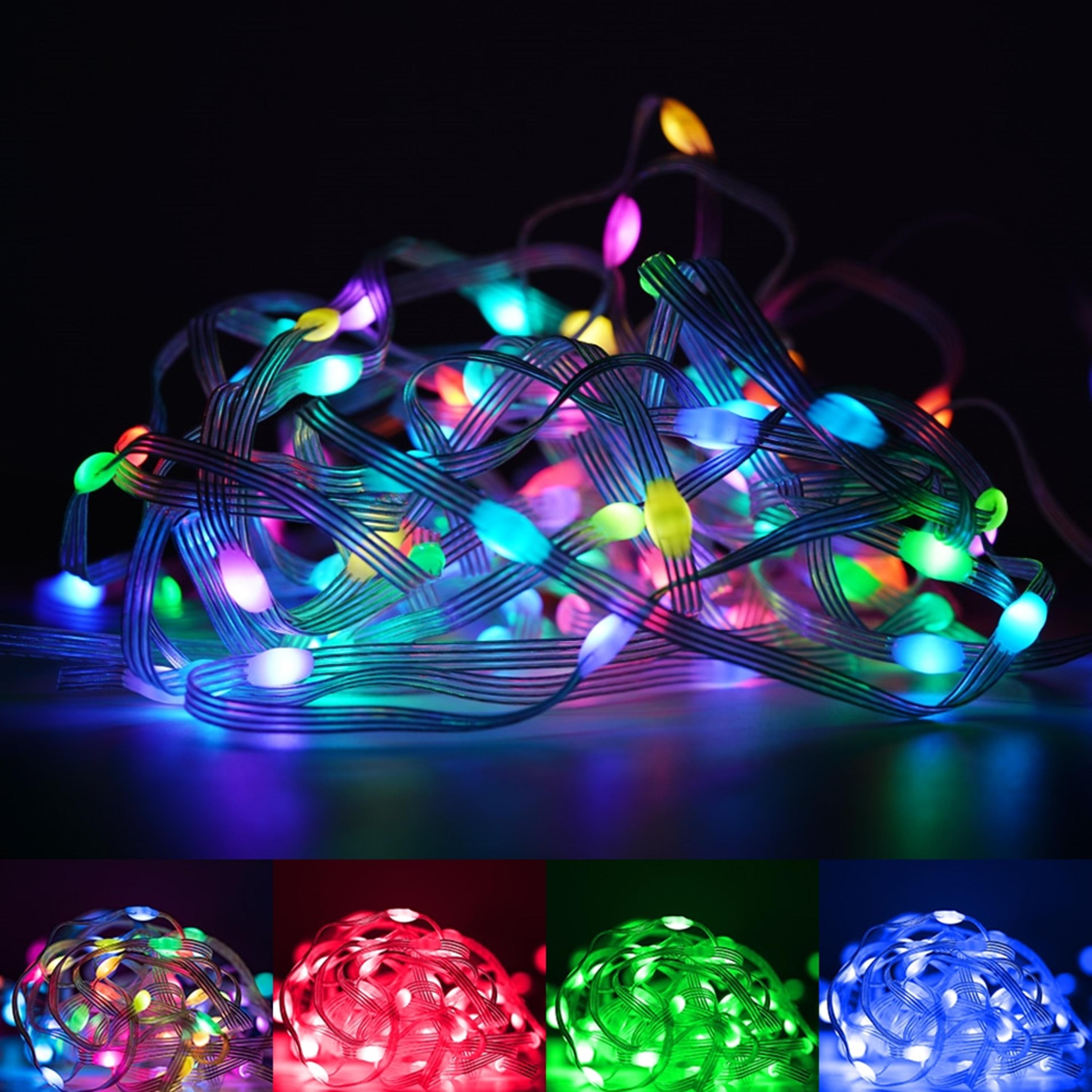 Гірлянда світлодіодна розумна 10 м USB живлення через PowerBank Мультиколір (WLS-23101M) - фото 2 Гірлянда світлодіодна розумна 10 м USB живлення через PowerBank Мультиколір (WLS-23101M) - фото 2