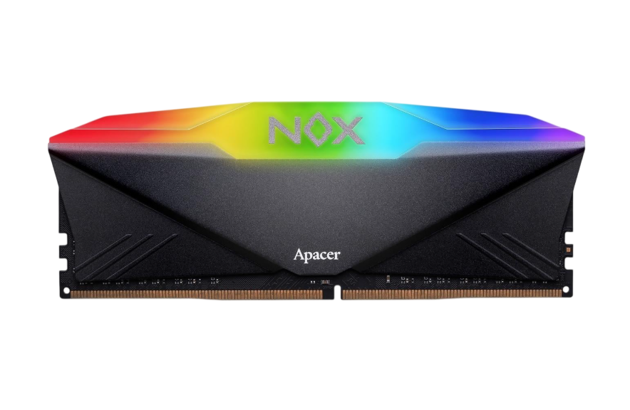 Оперативная память с RGB-подсветкой Apacer NOX 16 GB DDR4 3200 MHz CL16 для ПК Черный (AH4U16G32C28YNBAA-2)