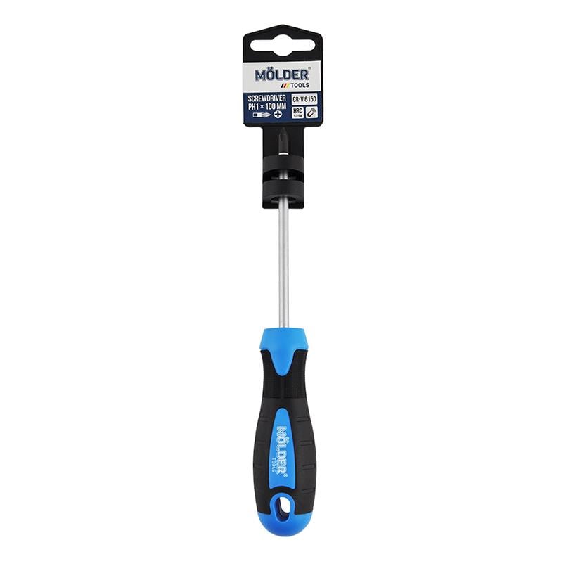 Отвертка крестовая Molder PH1x100 мм (MT32105)