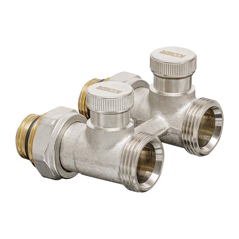 Комплект для нижньої підключенням радіатора KOER SET-22 прямий з термоголовкою ЗЗ 1/2"x3/4" (KR3174) - фото 3 Комплект для нижньої підключенням радіатора KOER SET-22 прямий з термоголовкою ЗЗ 1/2"x3/4" (KR3174) - фото 3