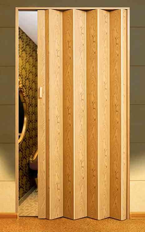 Дверь-гармошка Vinci Decor Melody 820x2030 мм Светлый дуб