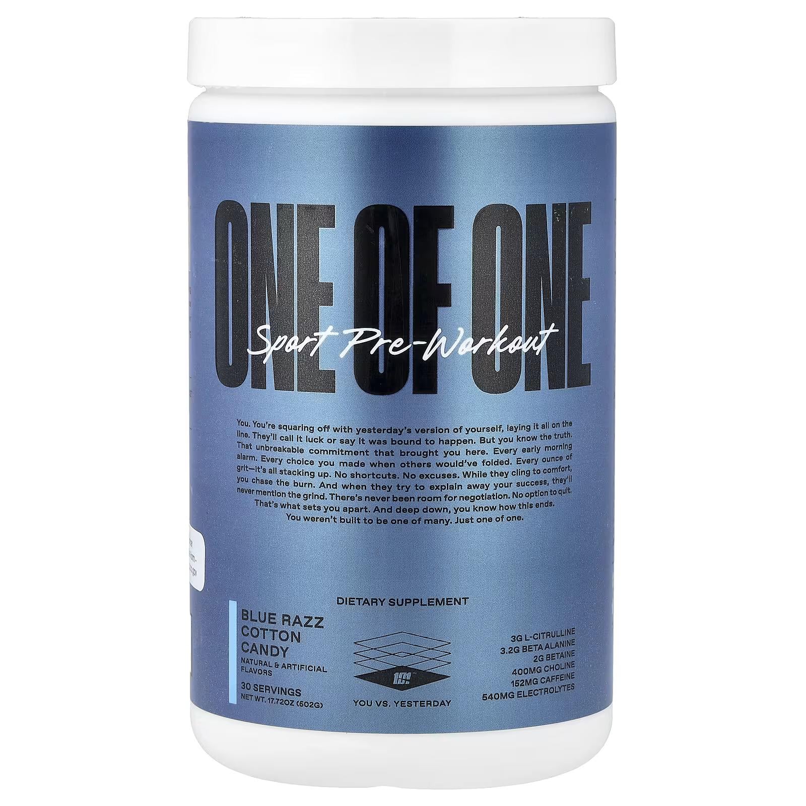 Предтренировочный комплекс One Of One Floyd Mayweather Sport Pre-Workout Blue Razz Cotton Candy 503 г