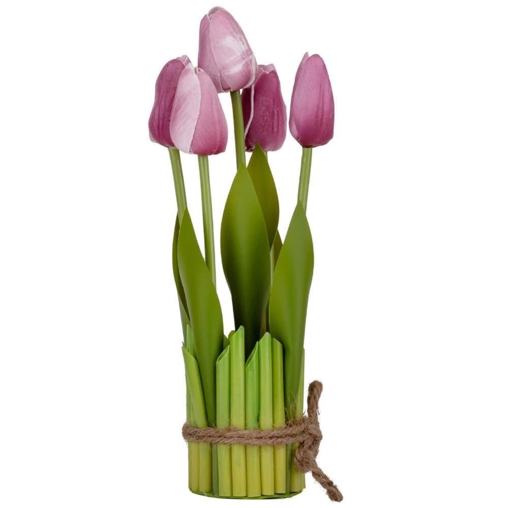 Букет тюльпанов Рапсодия 25,5 см 2 комплекта Фиолетовый (9129-017)