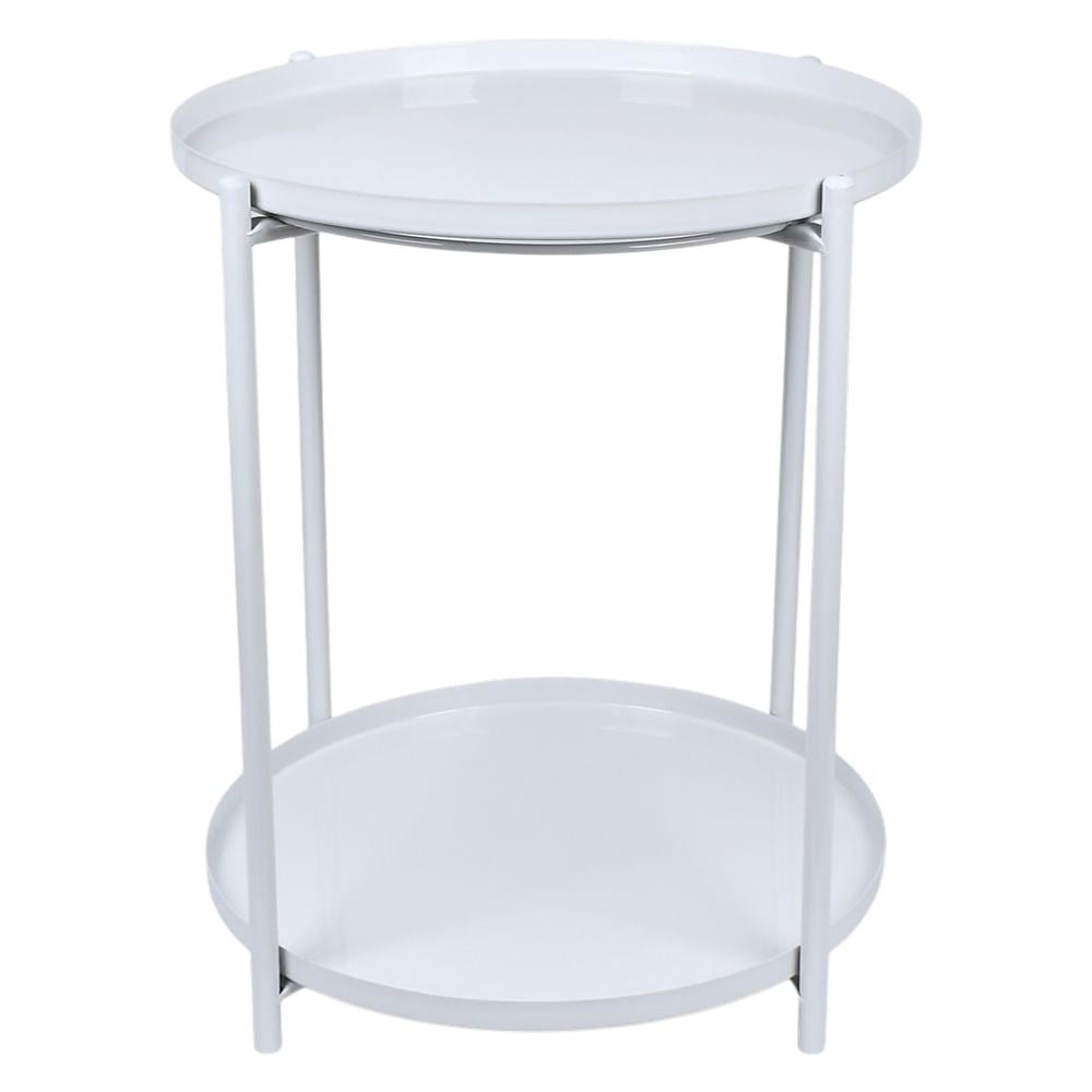 Журнальный столик M50279-W 2 яруса 52х42 см Белый (32534533)