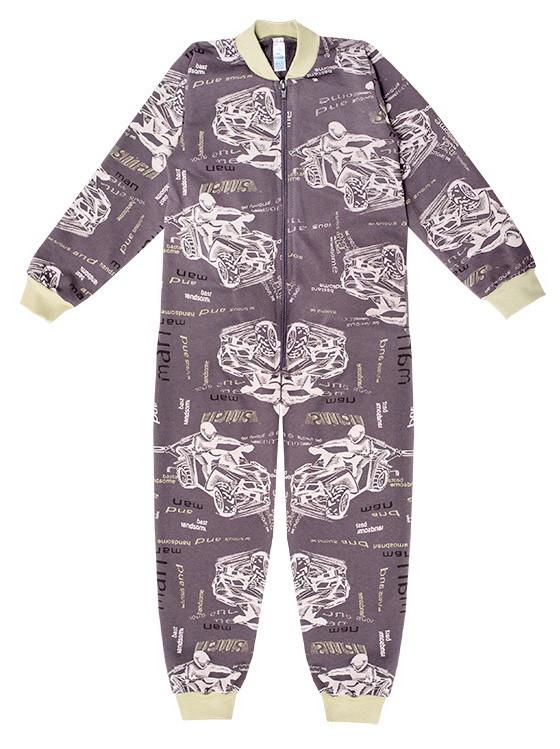 Комбинезон детский хлопковый теплый для мальчика Gabbi На молнии-2 110 см Серый (11924)