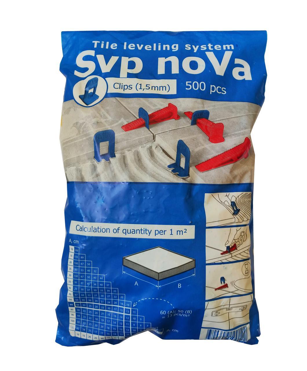 Основа системи вирівнювання плитки NOVA 1,5 мм 500 шт. (SVPN15)