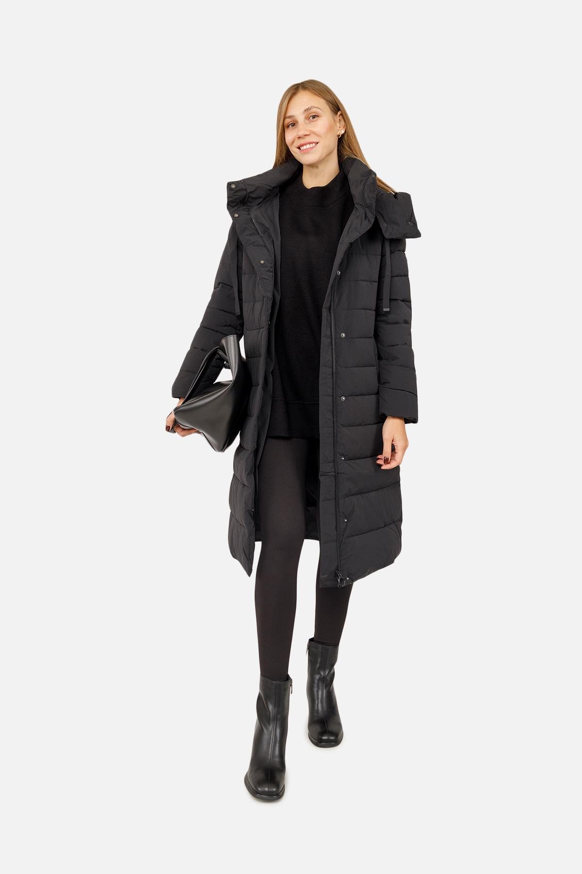 Куртка женская ЦБ-00256270 р. 40 Черный (28421966)