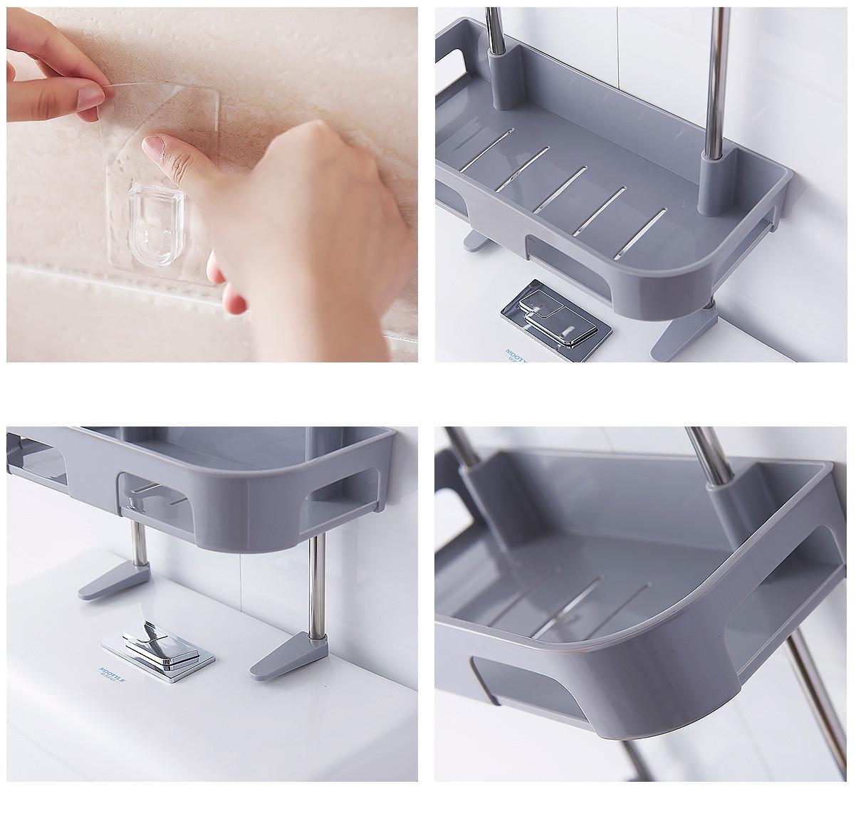 Полиця-стелаж RO-1 багатофункціональна для ванної кімнати 3-х ярусна - фото 5