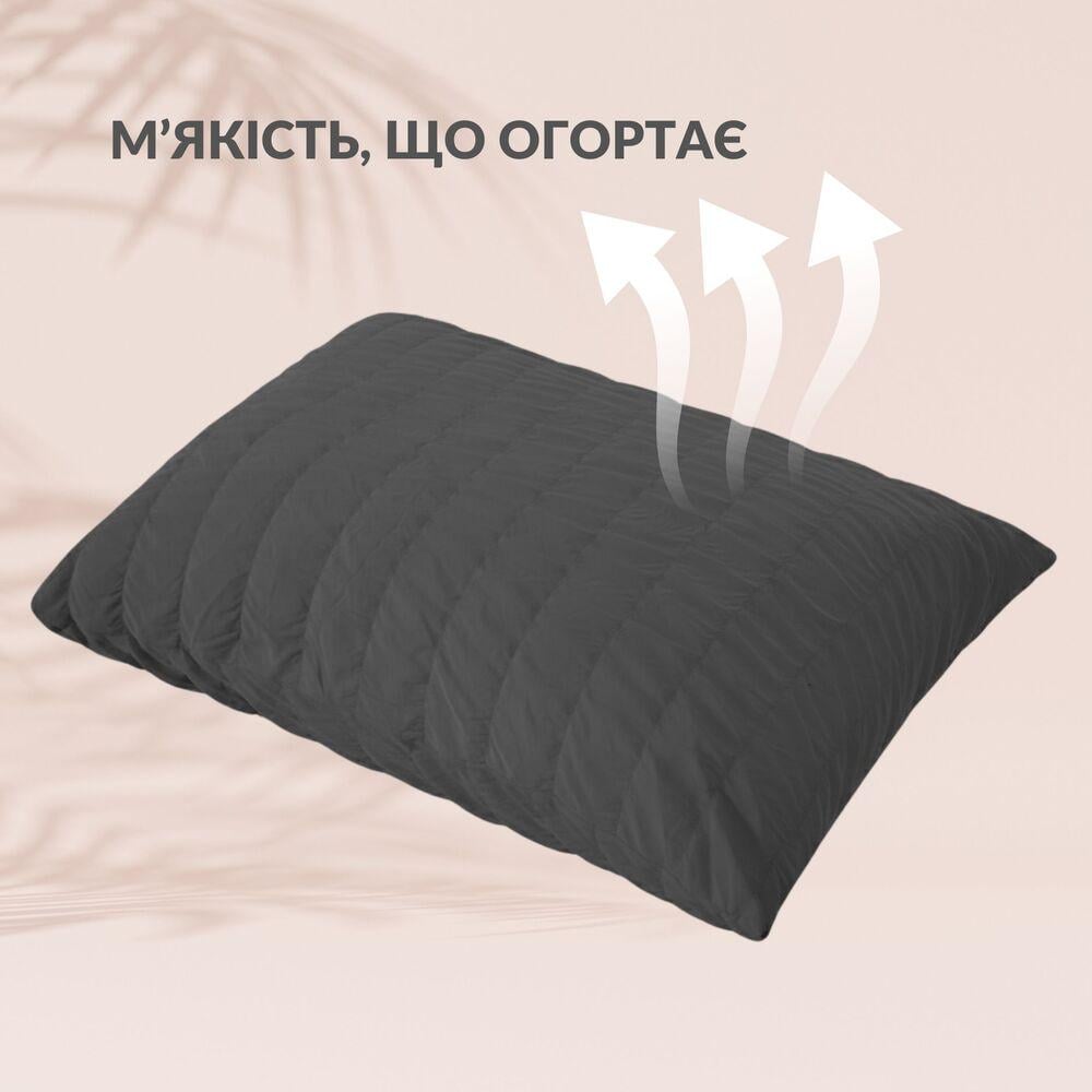 Комплект постельного белья евро IDEIA Cloud Dream жатка подарочная упаковка Темно-серый (27071) - фото 3