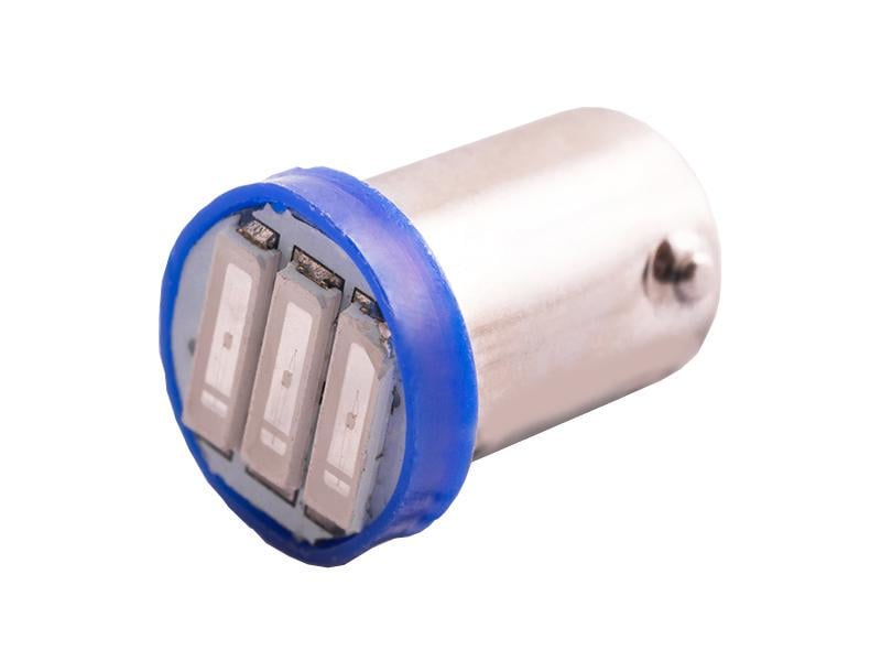 Автомобильная лампа светодиодная LEDUA BA9S-7020-3 SMD 12V Синий (1086)