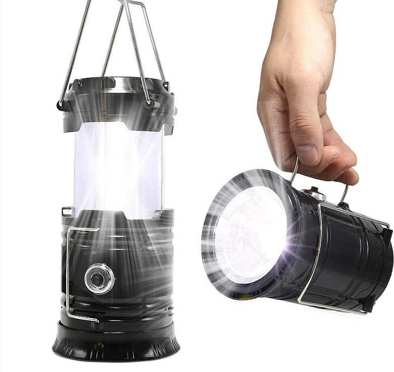 Фонарь для кемпинга Torch Lamp 8200HL на батарейках раскладной Черный (d6842073) - фото 6