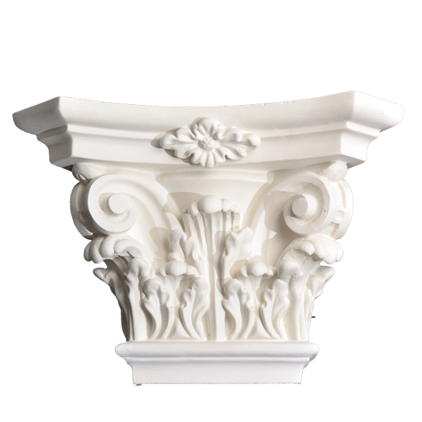 Капитель декоративная гипсовая к пилястре d 15 см 2 шт. (22889742)