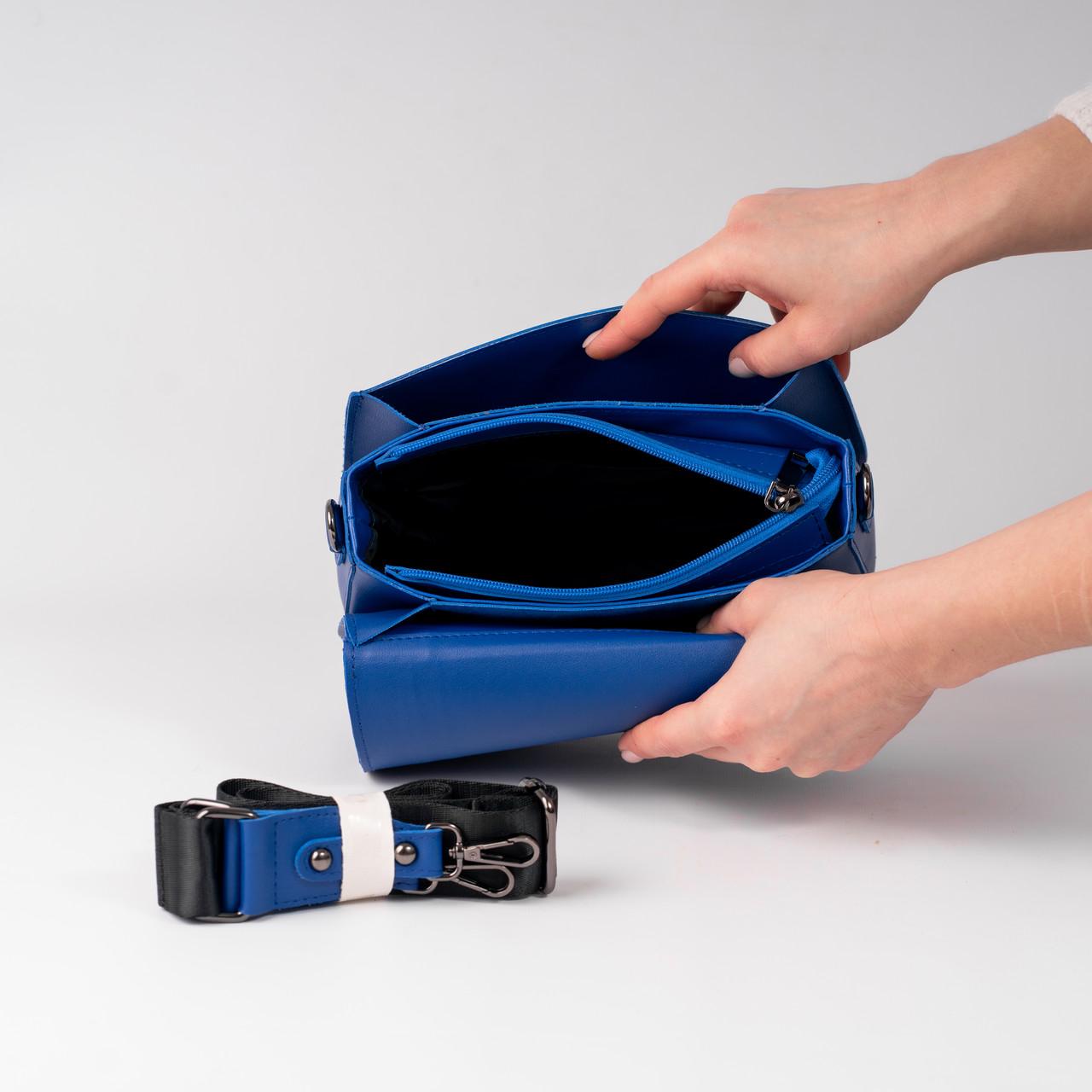 Сумка женская кросс-боди XENIA № 20-24 Синий - фото 4