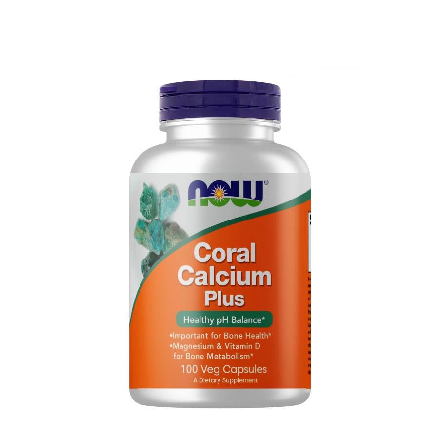 Кальций коралловый NOW Foods Coral Calcium Plus 100 вег. капс.
