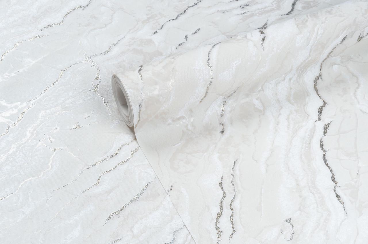 Обои флизелиновые LS Vinil Lagoona DHL-1651 вспененный винил 1,06х10,05 м Молочный