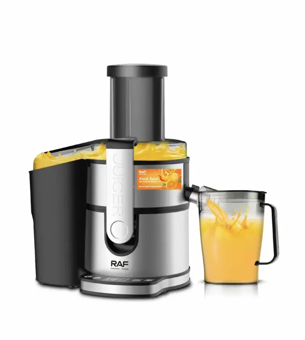 Соковыжималка для фруктов кухонная мощная RAF 2700 из нержавеющей стали бытовая Соковыжималка для фруктов кухонная мощная RAF 2700 из нержавеющей стали бытовая