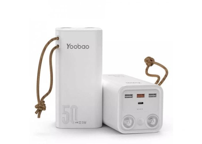 Портативний акумулятор Yoobao H5 50000 mAh SCP 22.5W/PD20W Білий (753645/1 kmt) - фото 2 Портативний акумулятор Yoobao H5 50000 mAh SCP 22.5W/PD20W Білий (753645/1 kmt) - фото 2