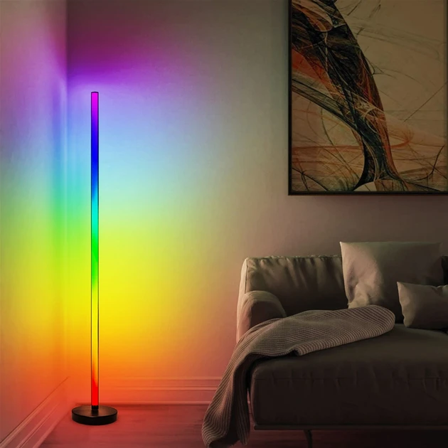 Торшер напольный Eurolamp LED SMART RGBIC 15W 140 cм Черный (2597303664) - фото 5