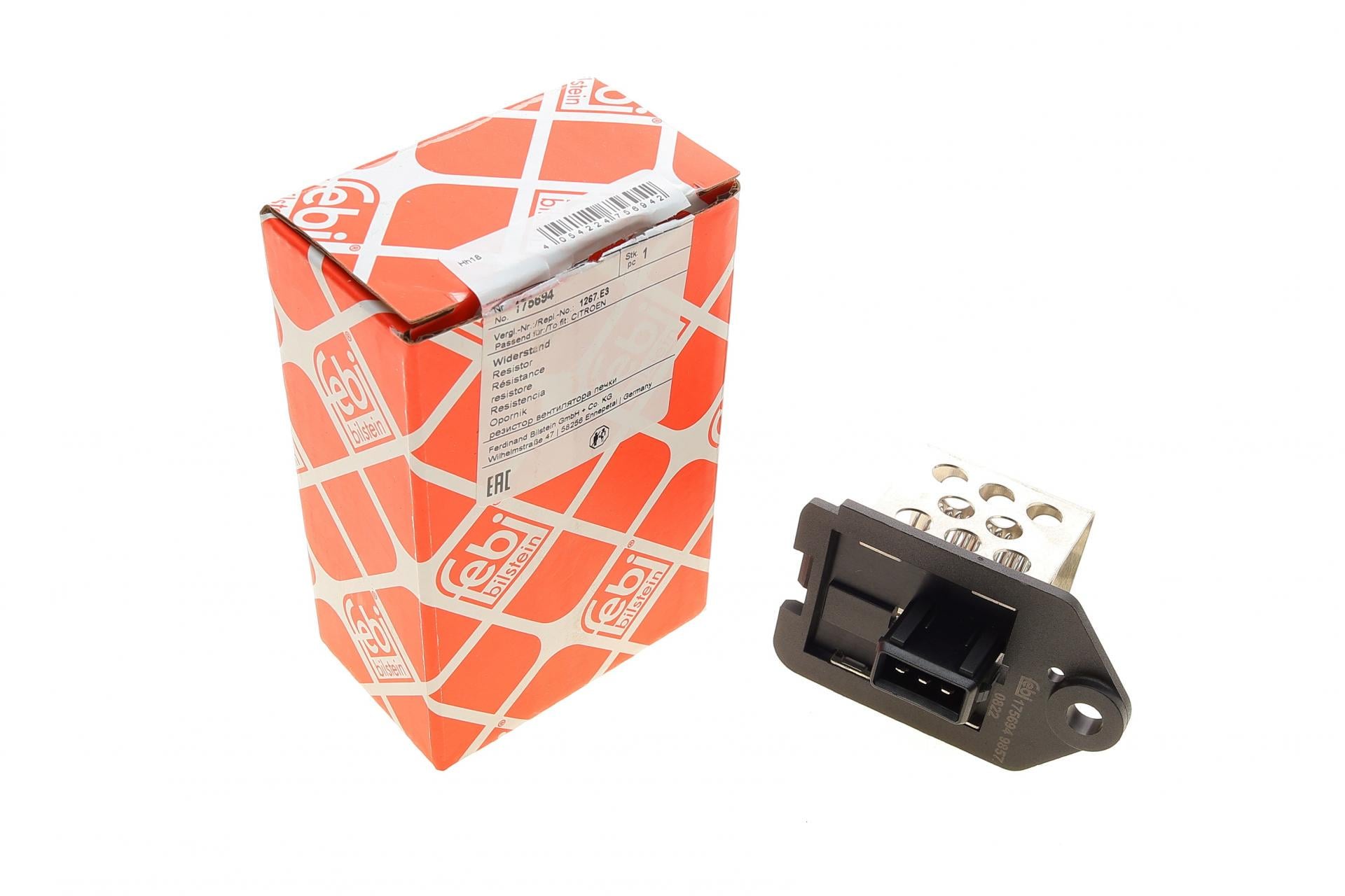 Реостат печки Citroen Berlingo/Peugeot Partner 96-07 (175694 FEBI BILSTEIN)