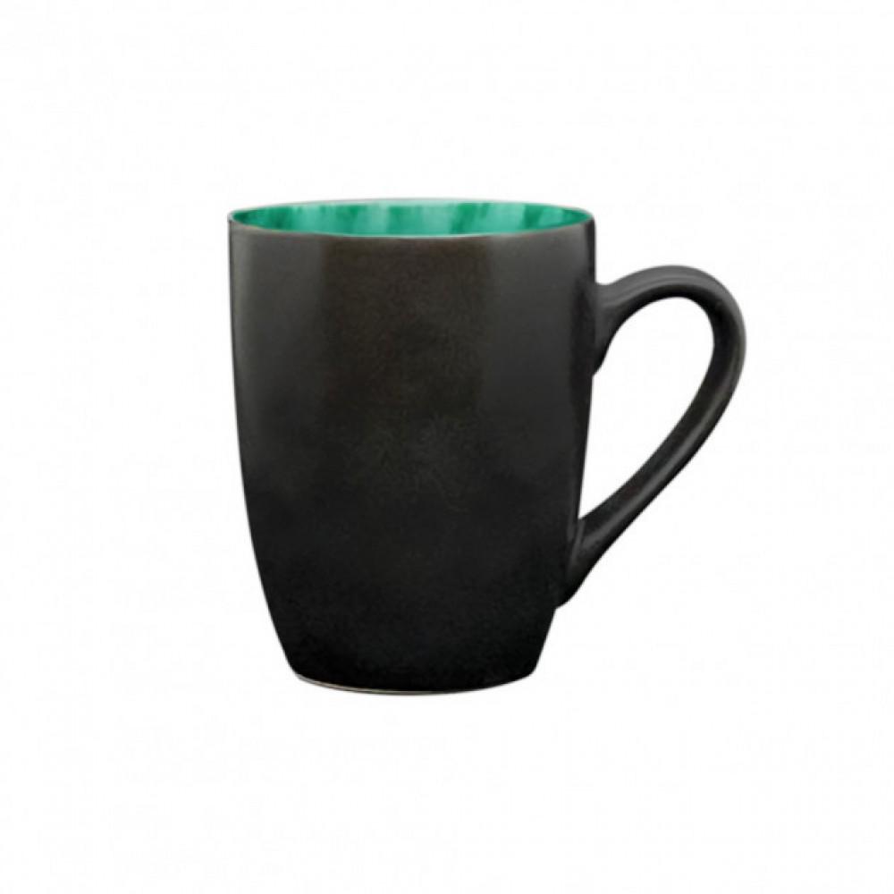 Чашка керамическая Olens Зеленая лагуна 350 мл Черный (JM1385)