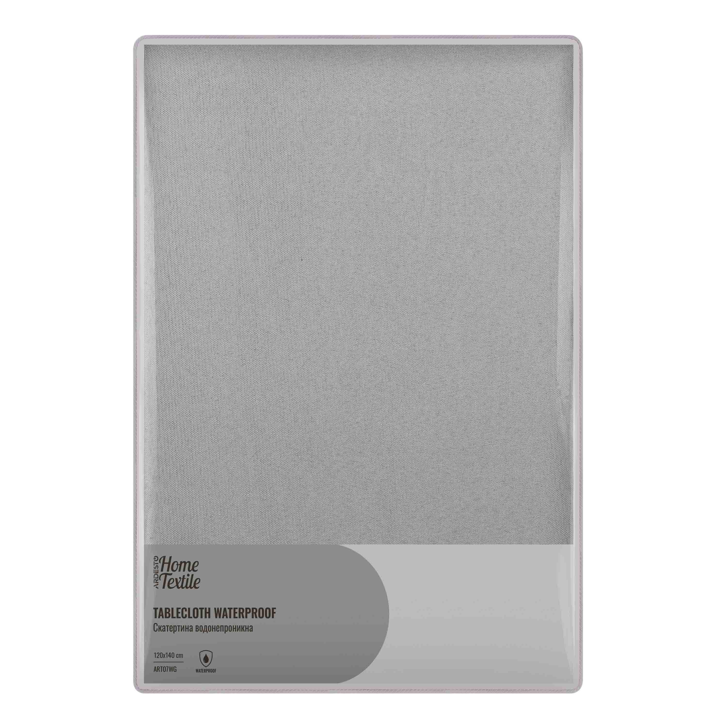 Скатерть Ardesto Waterproof 120х140 см Серый (ART07WG) - фото 1 Скатерть Ardesto Waterproof 120х140 см Серый (ART07WG) - фото 1