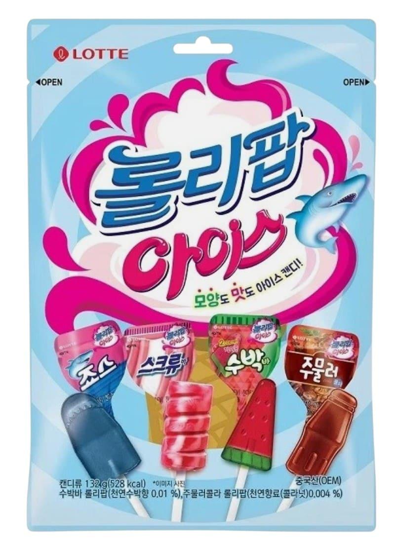 Леденцы на палочке Lotte Lollipop Ice Candy Assorted 132 г (3044645552)
