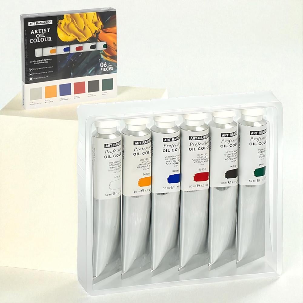 Олійні фарби художні професійні 50 мл 6 кольорів (37-122198)