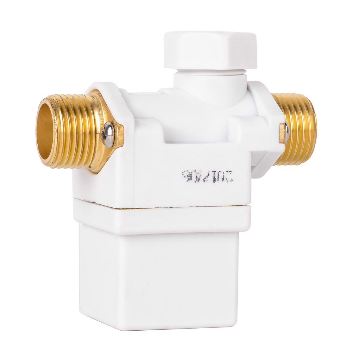 Клапан электрический соленоидный с металлическими патрубками 1/2" AC 220 В - фото 2