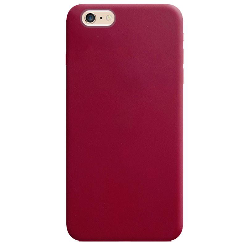 Противоударный Силиконовый чехол Candy для Apple iPhone 6/6s (4.7") Бордовый