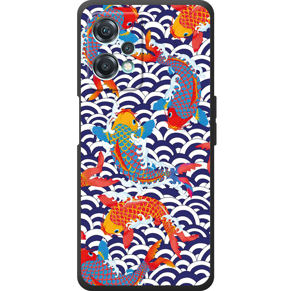 Чехол OnePlus Nord CE 2 Lite 5G Koi Fish Черный силикон (44617-up2477-44622)