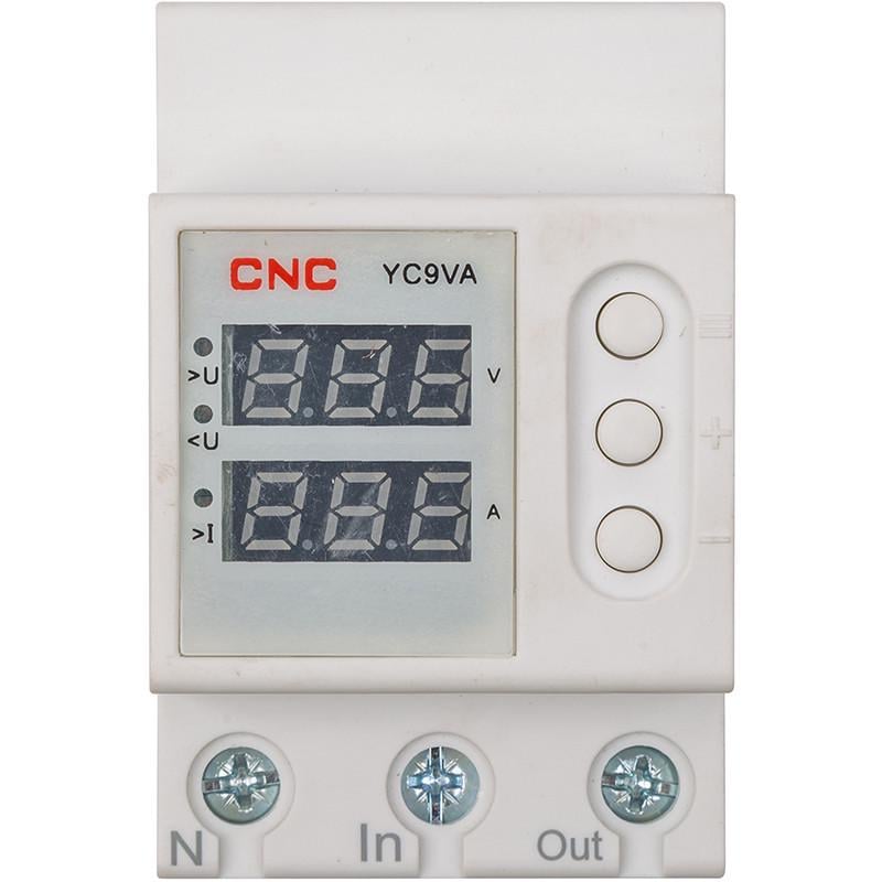 Реле контролю напруги та струму CNC YC9VA-63А