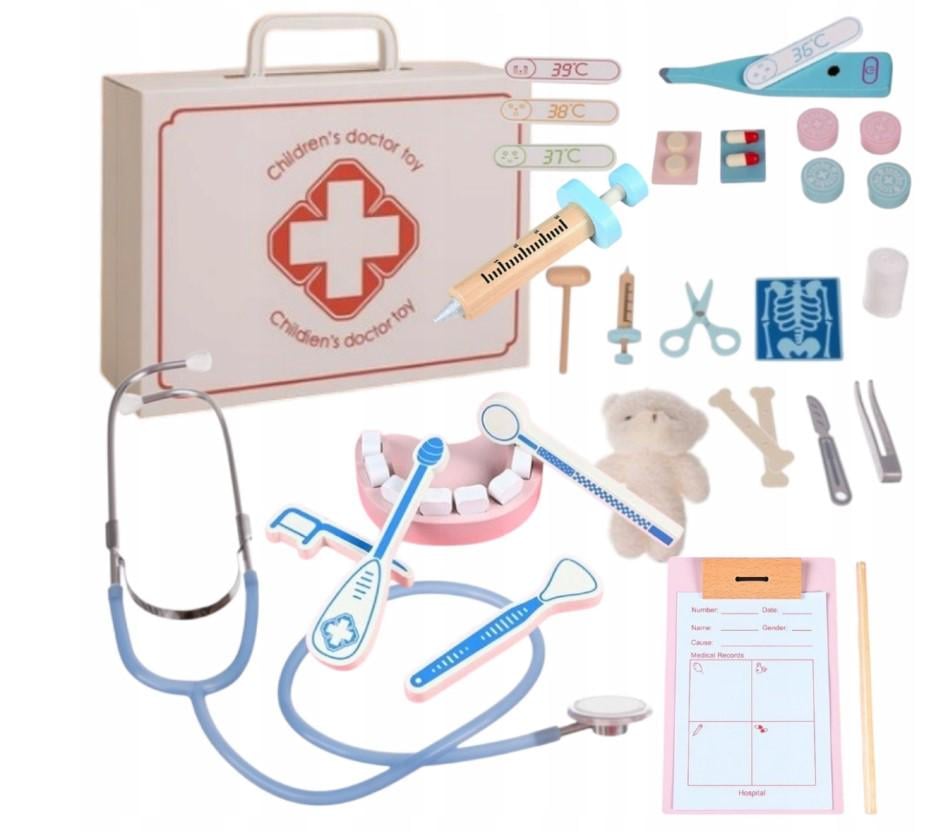 Набір маленький лікар стоматолог дерев'яний