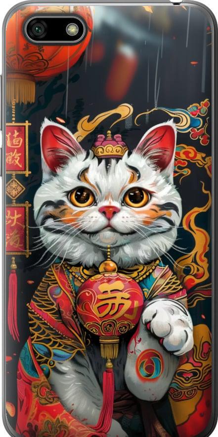 Чехол на Huawei Honor 7A China Cat v2 (6135t-1805-42517)