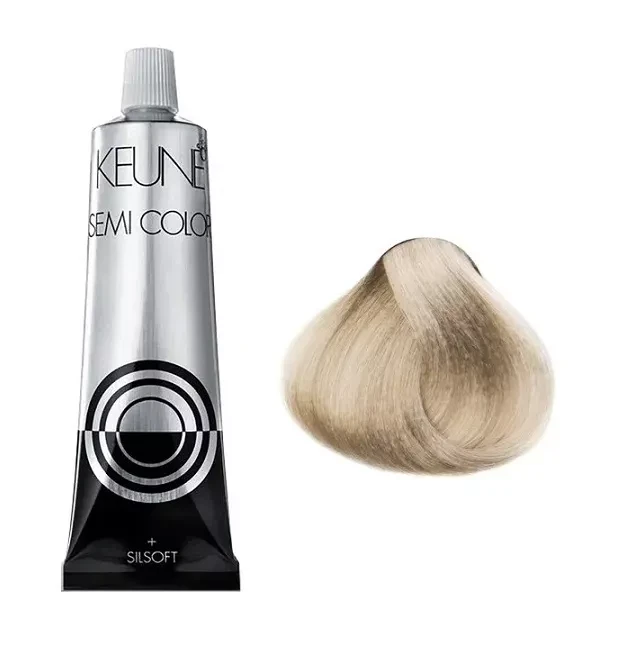 Краска тонирующая безаммиачная для волос Keune Semi Color 10.2 Lightest Pearl Blonde 60 мл