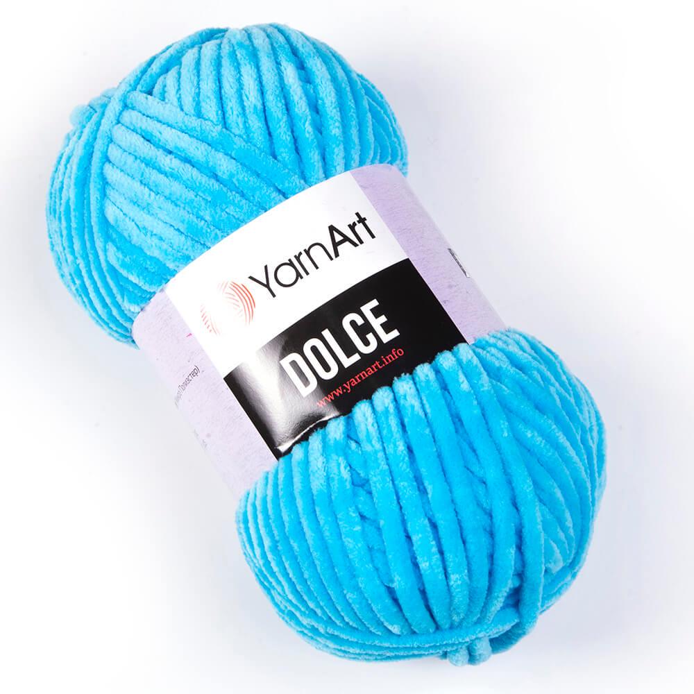 Пряжа велюровая YarnArt Dolce 758 Бирюзовый (2381)
