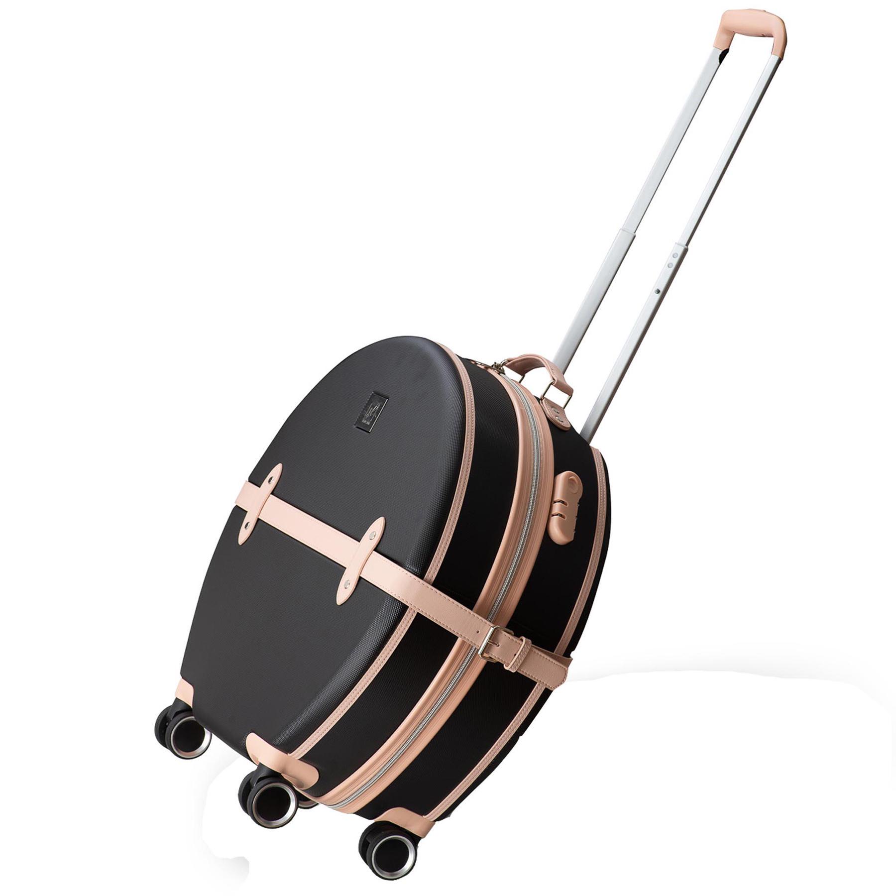 Чемодан малый ручная кладь SEMI LINE 20" ABS-Plastic S Black/Pink Cream (T5671-2) - фото 3 Чемодан малый ручная кладь SEMI LINE 20" ABS-Plastic S Black/Pink Cream (T5671-2) - фото 3