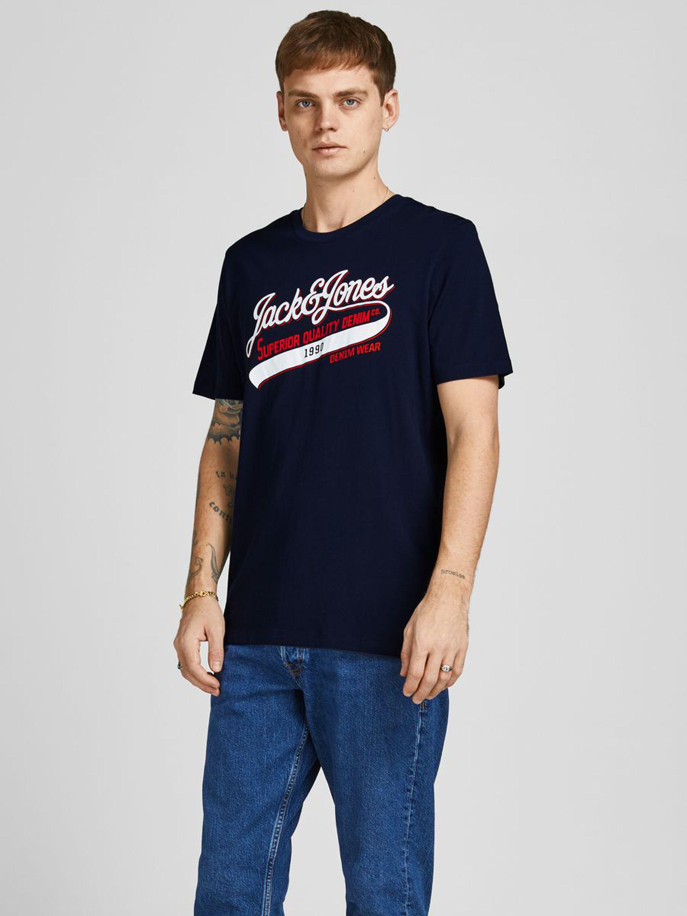 Футболка чоловіча Jack & Jones 12199474 XL Синій