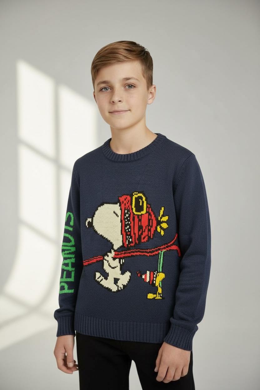 Свитер Peanuts 134-140 см Синий (014)