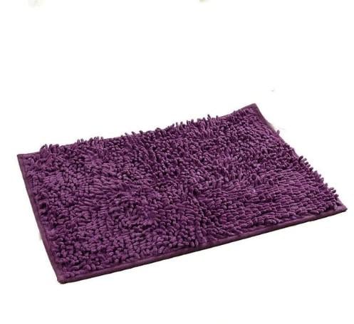 Коврик в ванную антискользящий микрофибра 80х50 см Фиолетовый