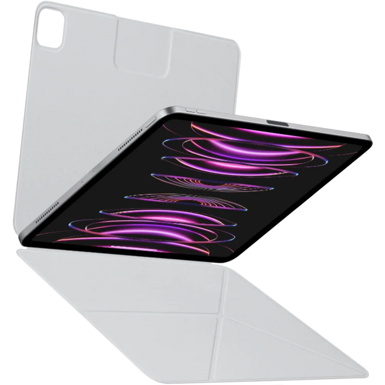 Чехол-книжка Pitaka MagEZ Case Folio 2 со складной крышкой для iPad Pro 11 M1 2021 M2 2022 White - фото 4