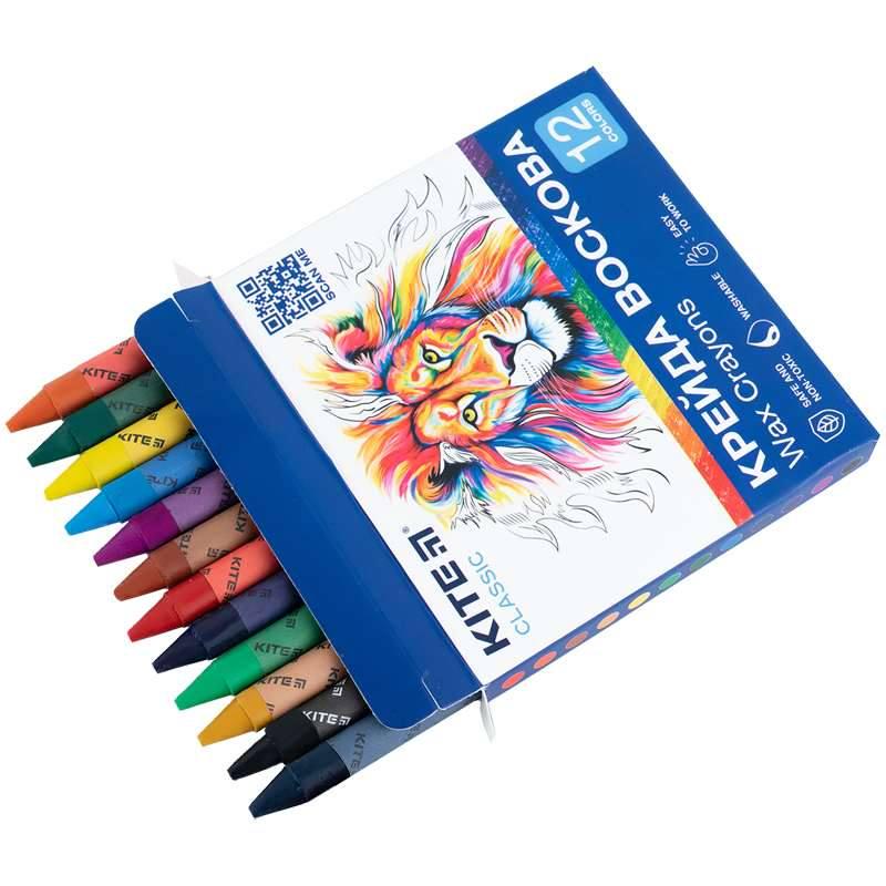 Мел KITE Classic восковой 12 цветов (4063276186171 K-070 67631) - фото 2 Мел KITE Classic восковой 12 цветов (4063276186171 K-070 67631) - фото 2