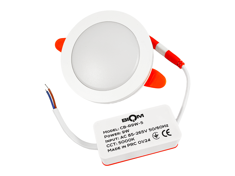 Светильник светодиодный врезной Biom DownLight круглый 9 Вт 5000К (CB-R9W-5) Светильник светодиодный врезной Biom DownLight круглый 9 Вт 5000К (CB-R9W-5)