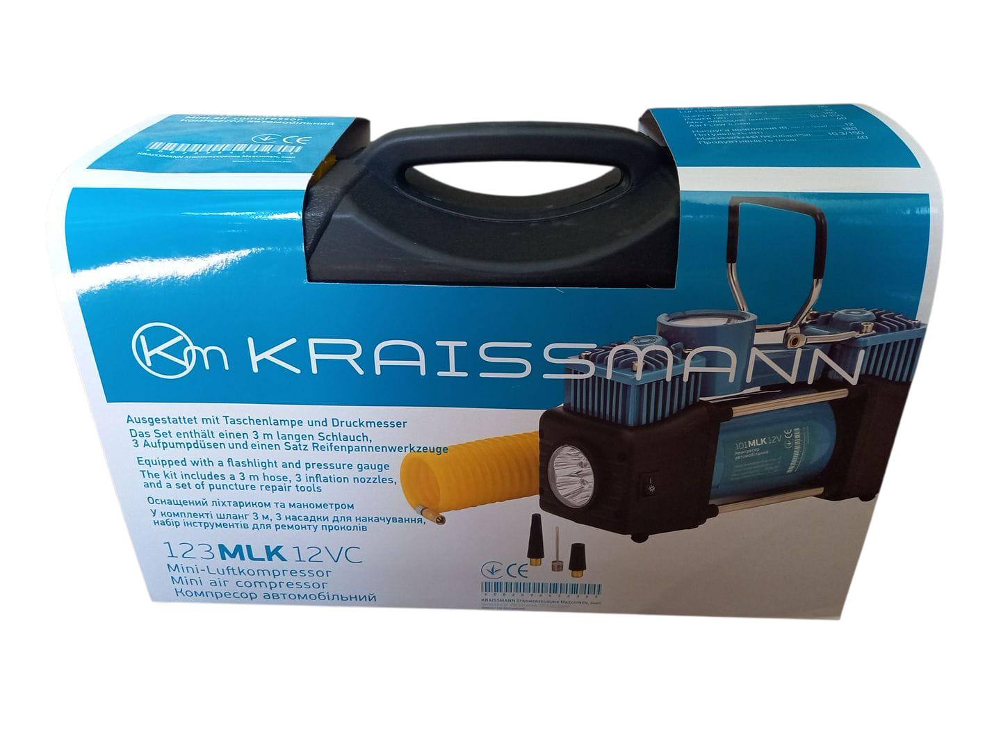 Компрессор автомобильный Kraissmann 123 MLK 12VС (28925808) - фото 6 Компрессор автомобильный Kraissmann 123 MLK 12VС (28925808) - фото 6