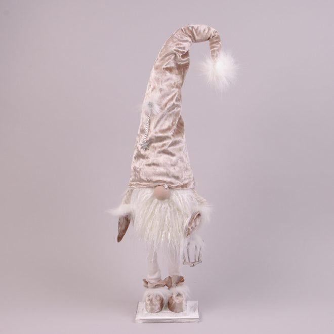 Фигурка новогодняя Flora Гном в бежевой шапке 65 см (16463) Фигурка новогодняя Flora Гном в бежевой шапке 65 см (16463)