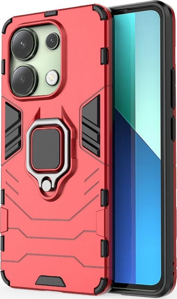 Противоударный чехол Xiaomi Redmi Note 13 (подставка кольцо) Red (36137-2D)