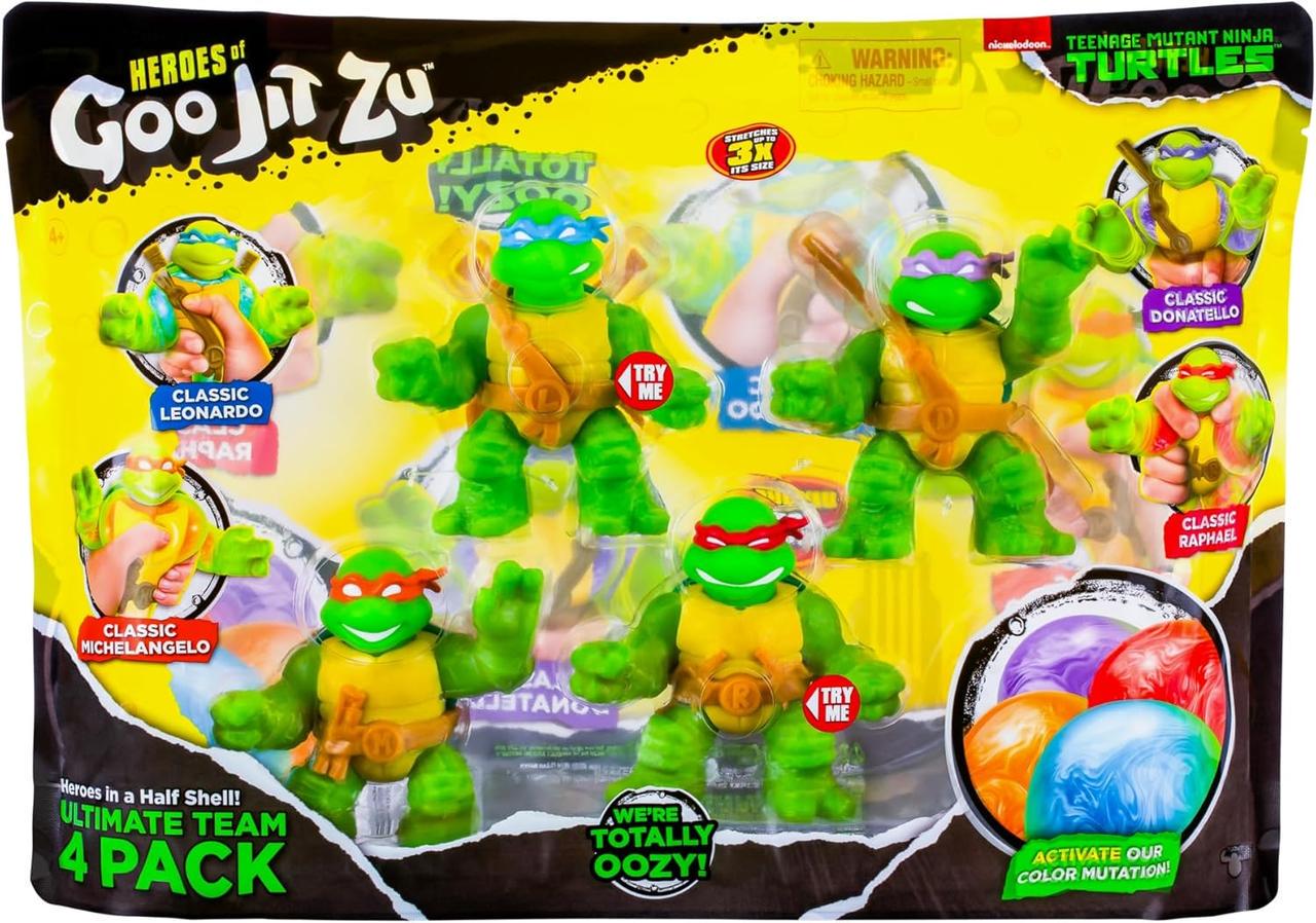Набор фигурок тягучек Heroes of Goo Jit Zu Ракушки ниндзя (42692)