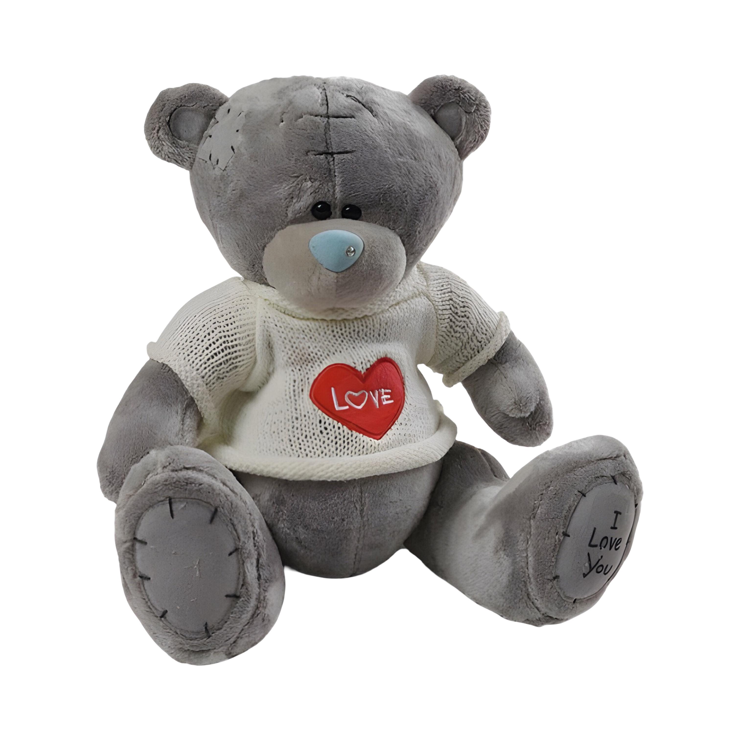 Мягкая плюшевая игрушка Медвежонок в свитере M 17964-1 28 см (29589591)