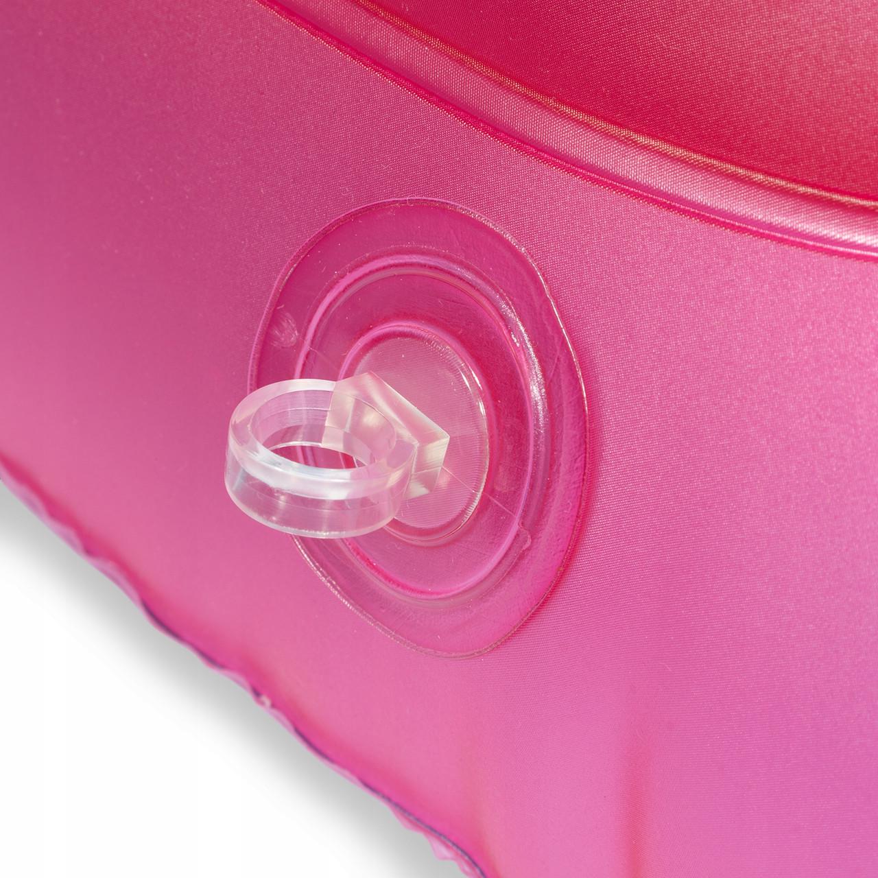 Круг надувной для плавания SwimBobo с понтоном для детей с тентом Розовый (2344248482) - фото 8