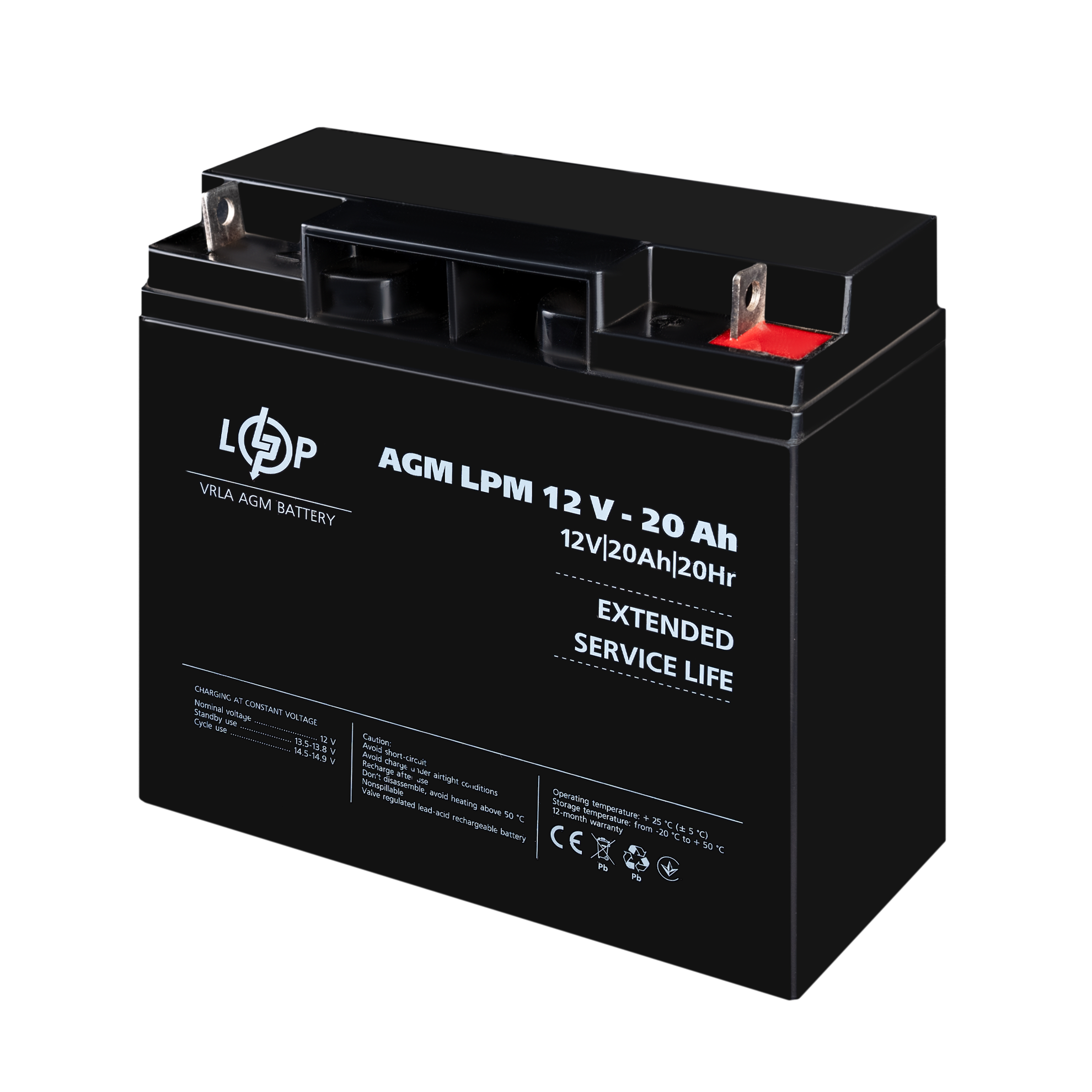 Акумулятор AGM LPM 12V 20 Ah - фото 4